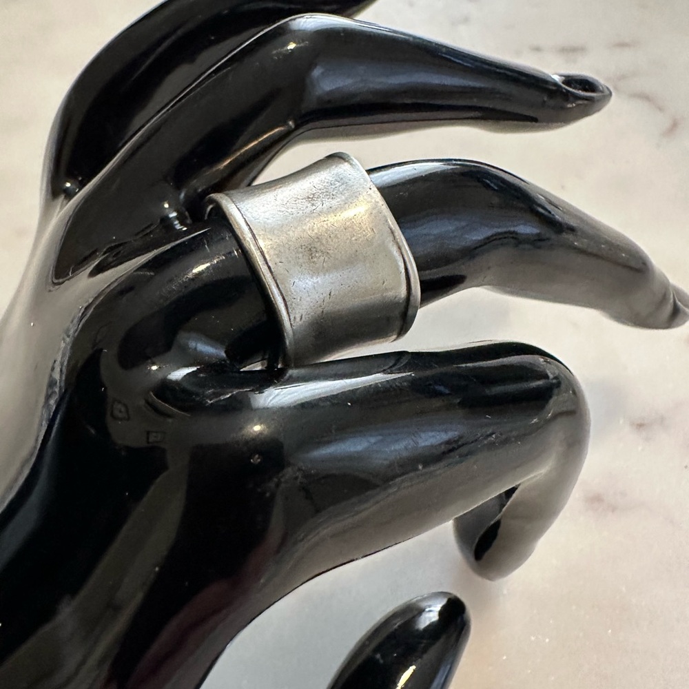 Shablool Didae Sterling Silver Handmade Cigar Band size 7.5